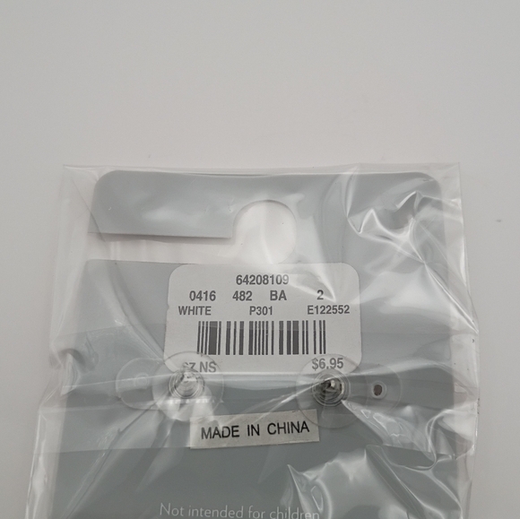 Women's Silver Vanity Stud Earrings - Picture 2 of 2